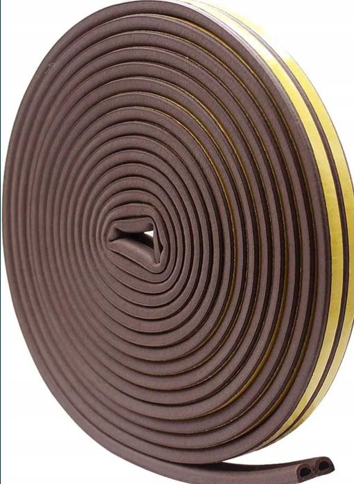 Uszczelka okna drzwi okienna brązowa 6mm 6m -12m 2szt