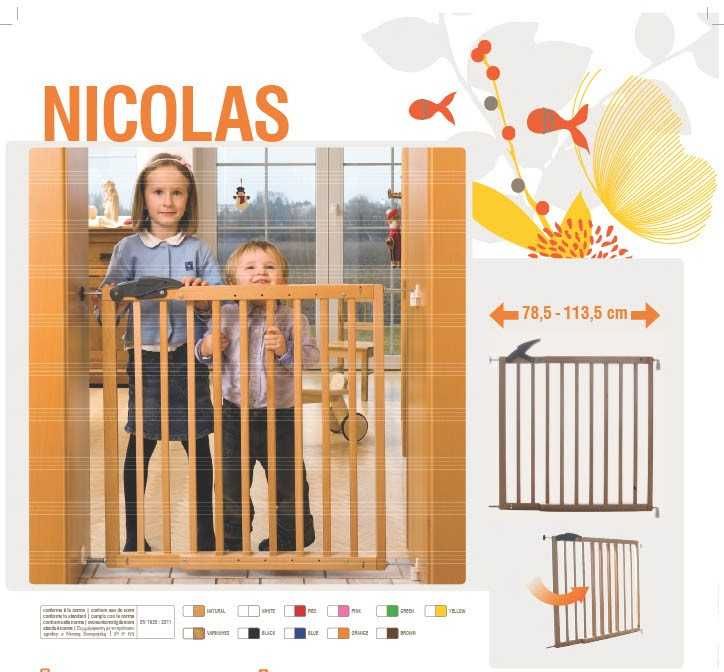 Barreira de Segurança/Grade de Escadas Indowoods Nicolas (Largura ajustável: De 78,5 cm a 113,5 cm)