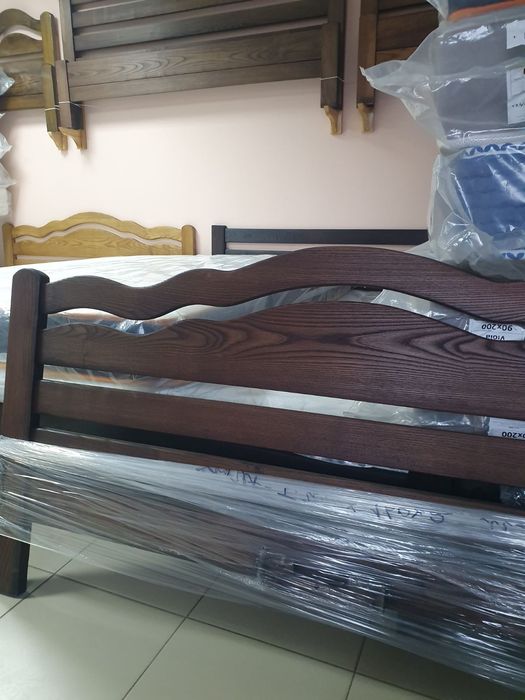 Ліжко "Багет" 160/200,дерев'яне,двоспальне,180/200;140/200,ясен