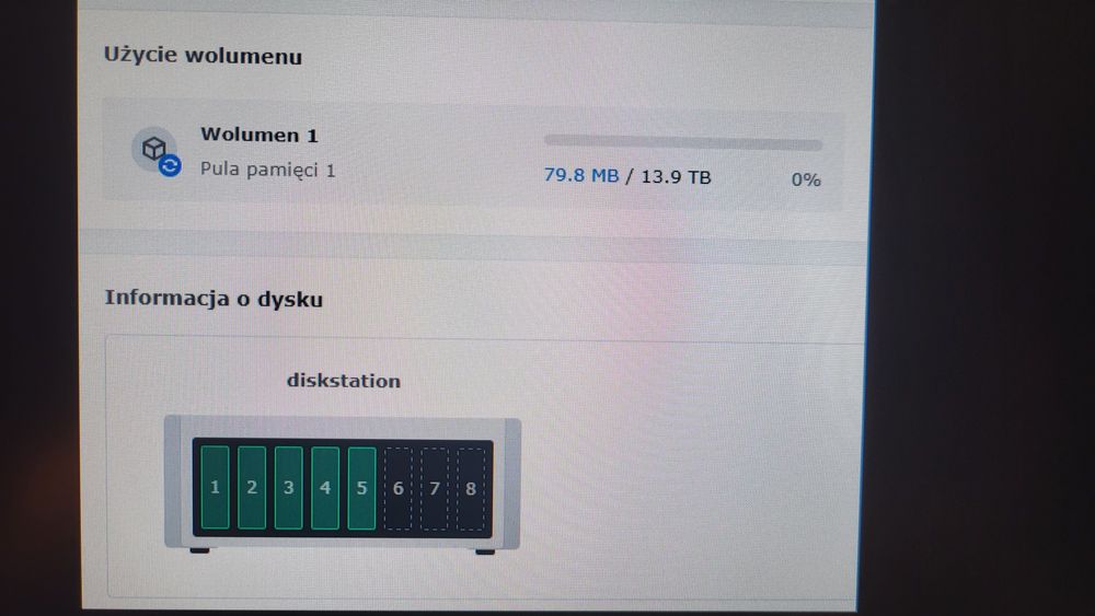 Synology DS1813+ HDD 5x4TB 14TB