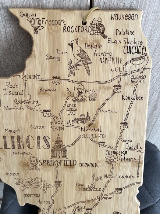 Deska Illinois USA bambusowa