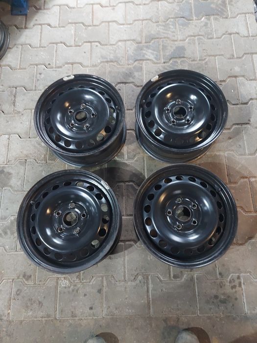 4x felgi stalowe 6J X15 ET 47 VW Golf 5 Touran orginalne!
