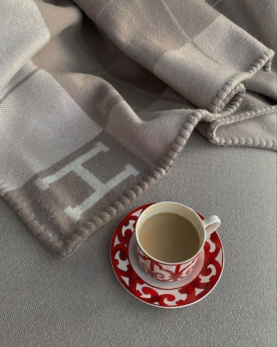 Набір порцелянового посуду чашка з блюдцем Hermes