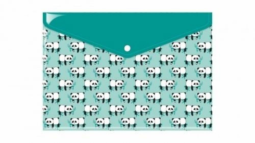 Teczka kopertowa A4 PP nadruk panda (6szt) Biurfol