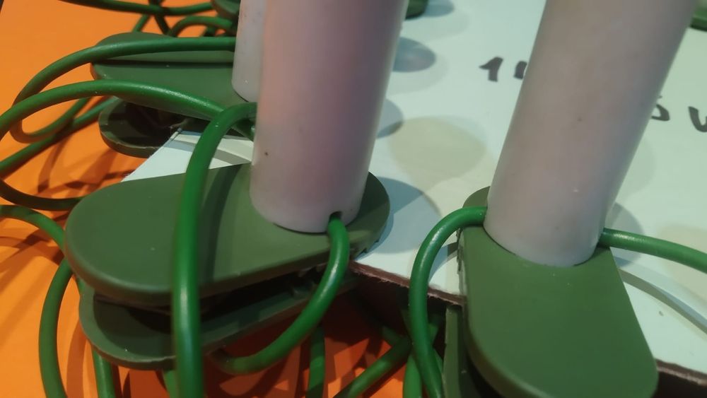 Dekoracja na choinkę lampki choinkowe retro z PRL-u 43