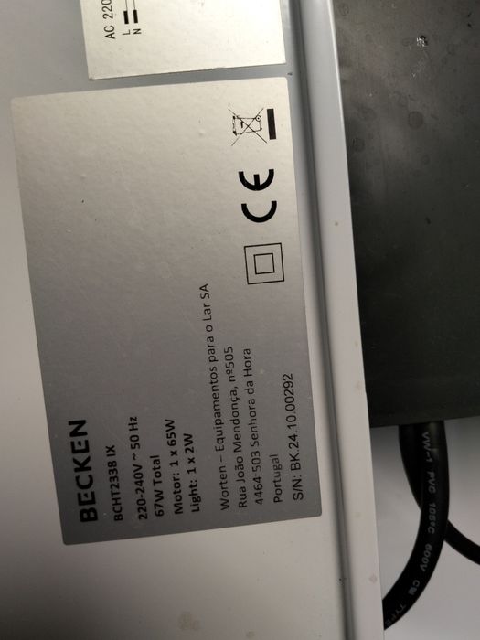 Exaustor becken  w