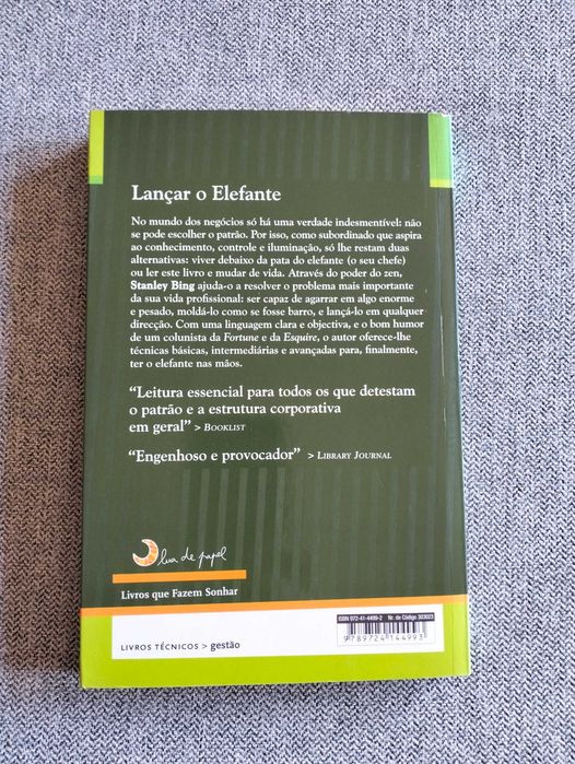 Livro "Lançar o elefante" de Stanley Bing