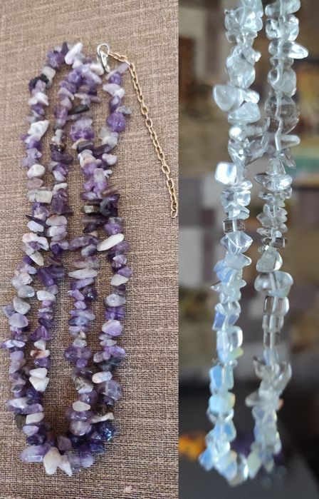 Гірський кришталь.,аметист.