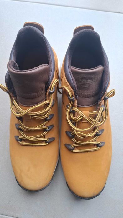 Sapatos / Botas Mid Sprint Trekker Timberland Camel com sola branca