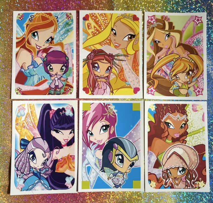 Наліпки паніні по різним альбомам Вінкс Winx panini