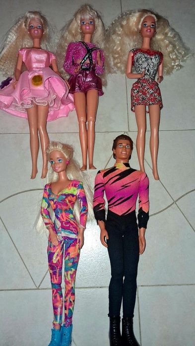 Brinquedos barbies antigas e ken preço unitario