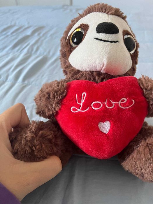 Peluche preguiça com coração Love, Livarno