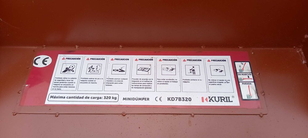 Mini dumper com caixa nova