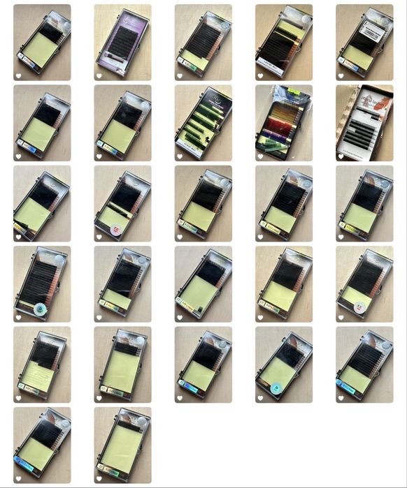 Вії для нарощувааня для тренувань | залишки | різні вигини та довжини