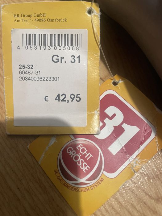 buty dla dziecka rozmiar 31