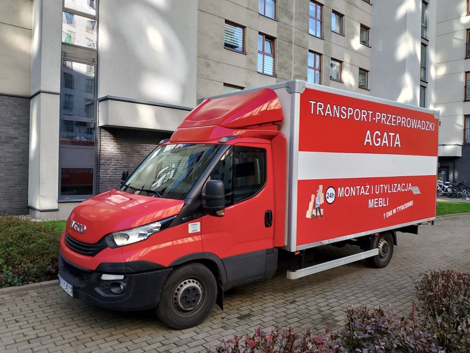 Transport przeprowadzki Agata ~ Utylizacja mebli ~24h/7dni