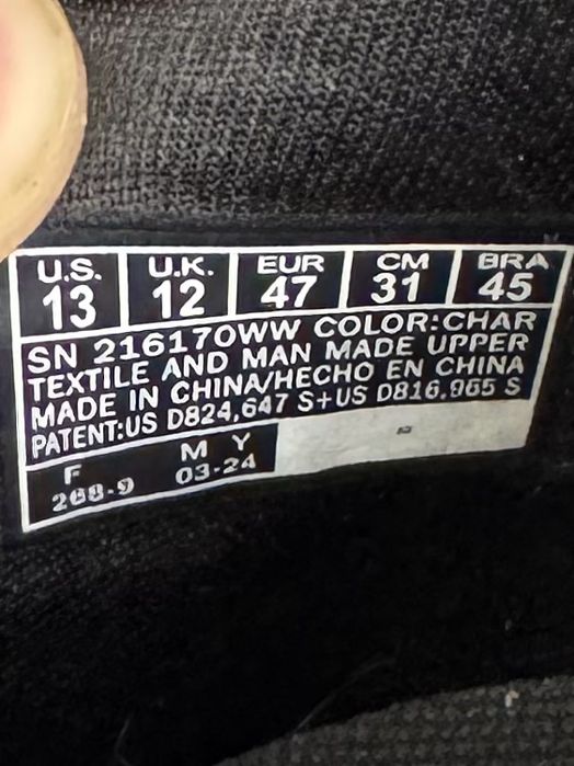 Skechers Air Cooled кроссовки 47 размер серые