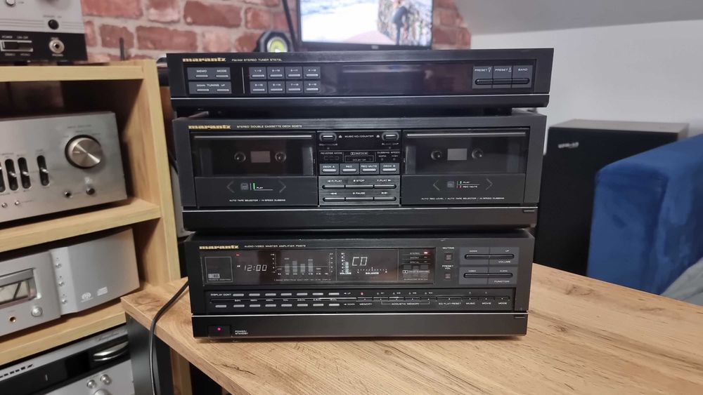 Wieża Marantz PM673 + SD873 + ST673L (Wzmacniacz / Magnetofon / Tuner) Made in Japan