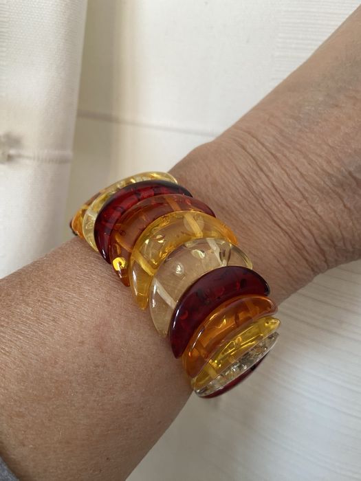 Bransolwtka w kolorach bursztynowych