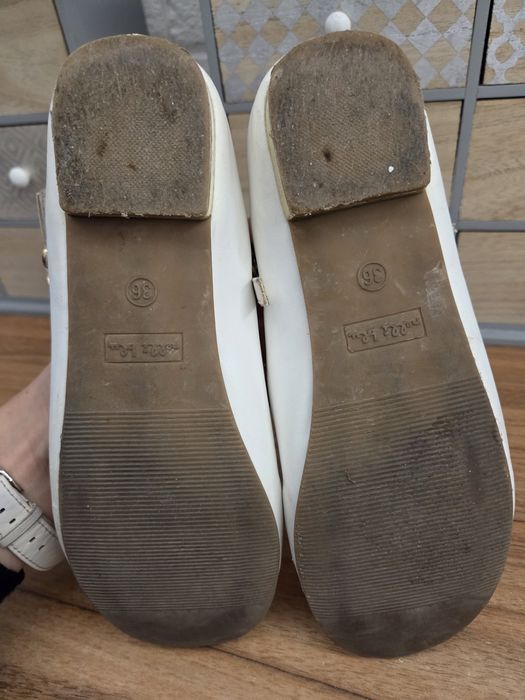 Białe buty komunijne czółenka r.36