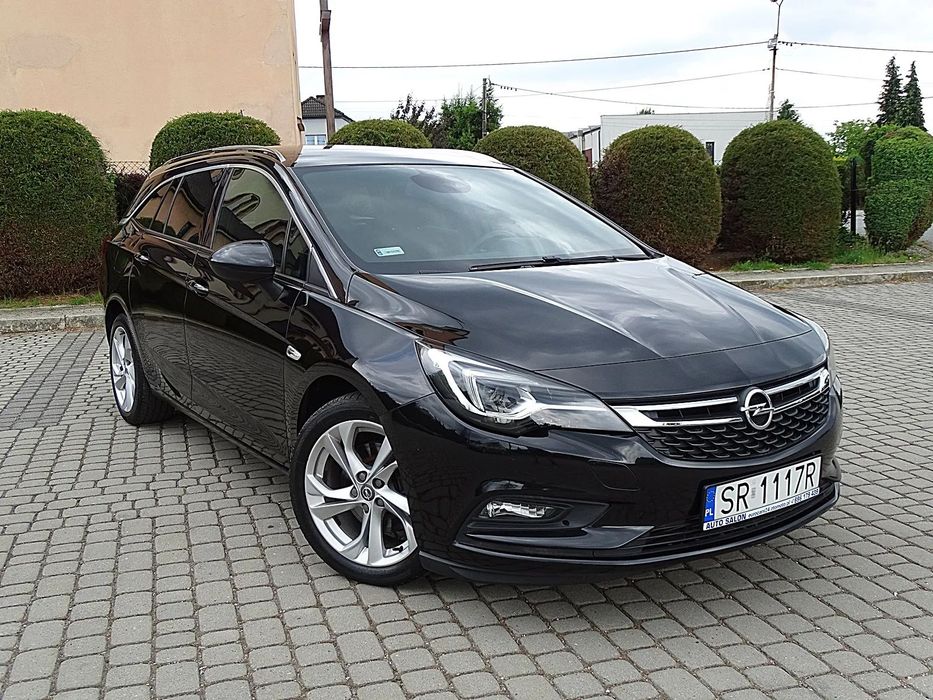 Opel Astra Krajowy Full LED Klimatronik Pełny Serwis Czarna Podsufitka Gwarancja