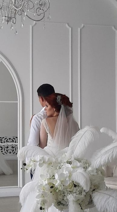 Ślubna sukienka M- L