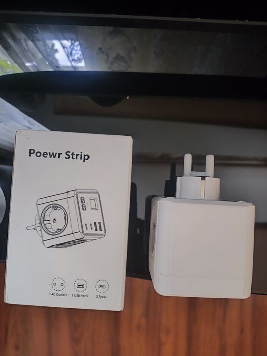 Мережевий фільтер трійник  7в1 блоці