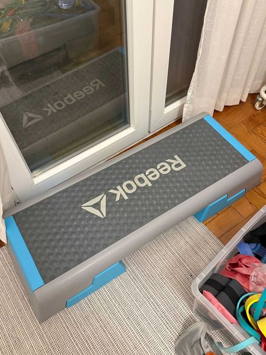 Step Reebok Azul Cizento Novo