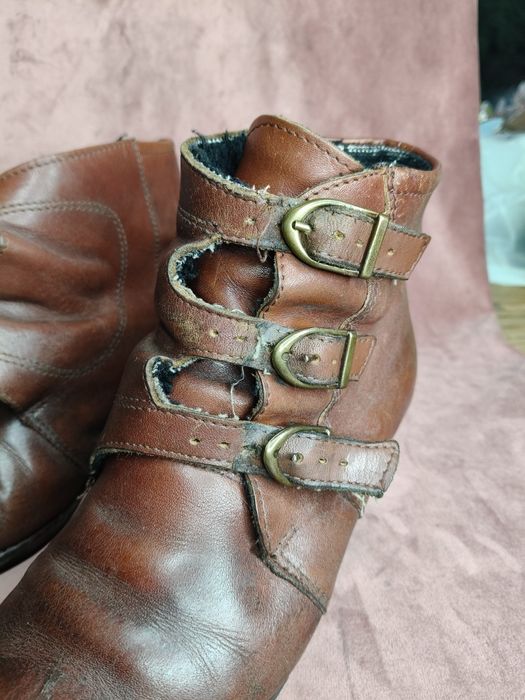 Stare skórzane buty PRL 184