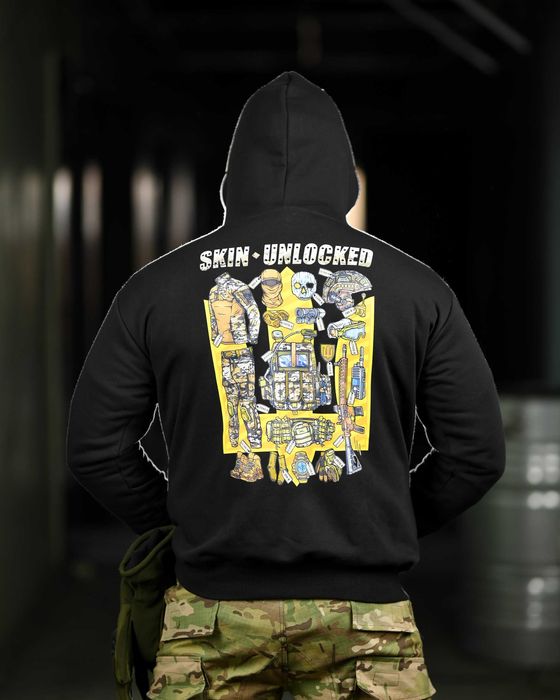 Тактичне мілітарі худі чоловіче SKIN-UNBLOCKED M–3XL Без передоплати