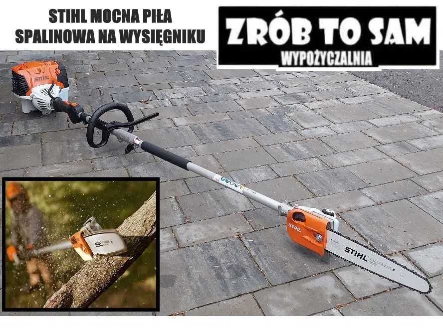 Mocna podkrzesywarka Stihl 1,9KM piła na wysięgniku multitool wynajem