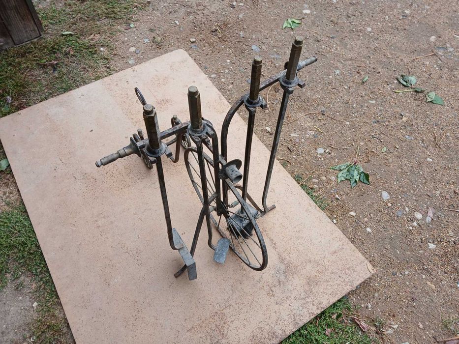 Stojak na przybory do kominka rowerek bicykl retro