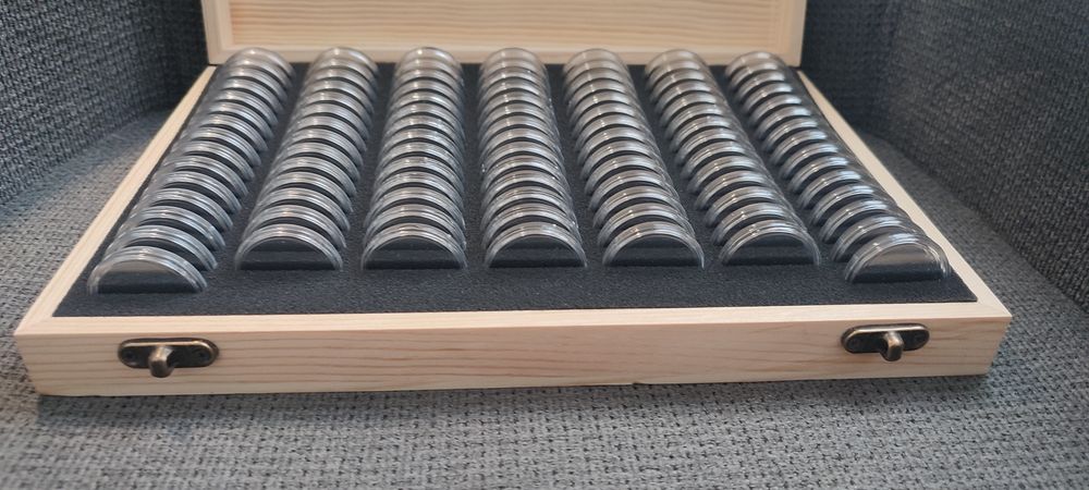 Kapsle na monety max 30 mm z regulacją średnicy