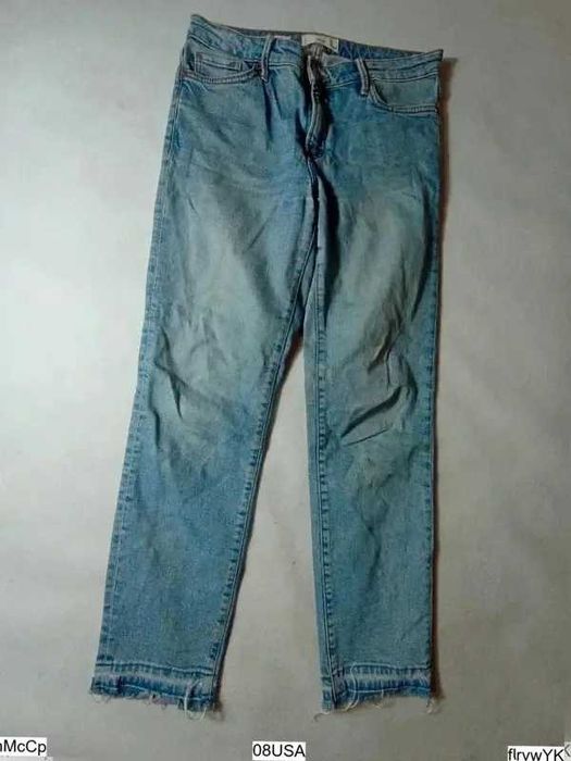 Mango MNG Denim Grace jeansy damskie 38 M jasne slim fit stretch
