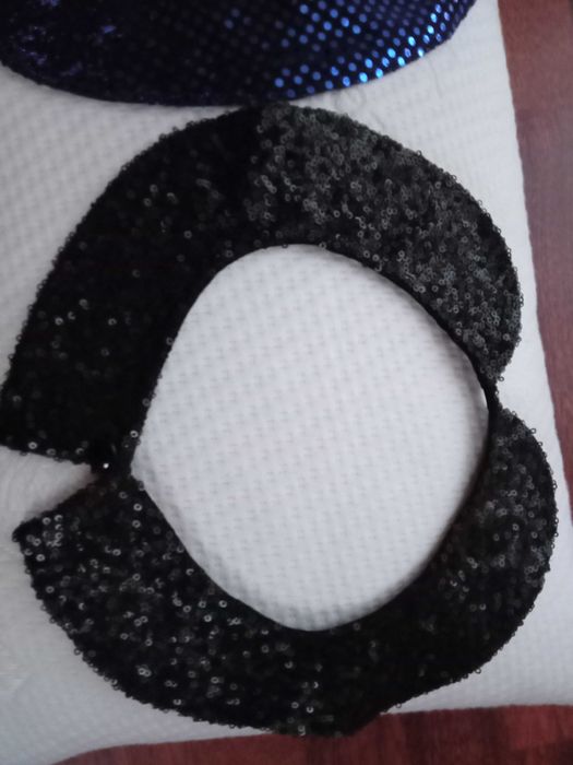 błyszczące kołnierzyki ozdobne-2szt