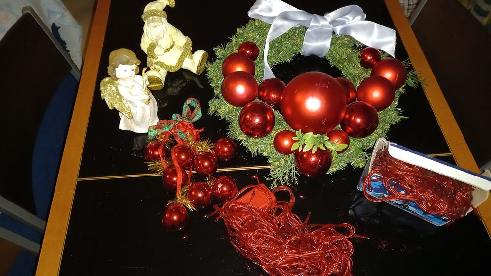 Utensílios para natal vendo em conjunto ou separado