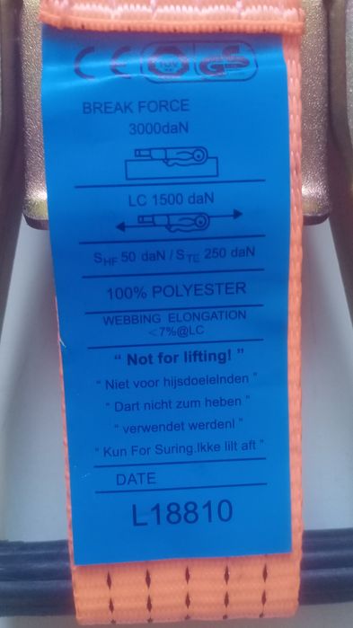 Ремни стяжные с трещеткой.