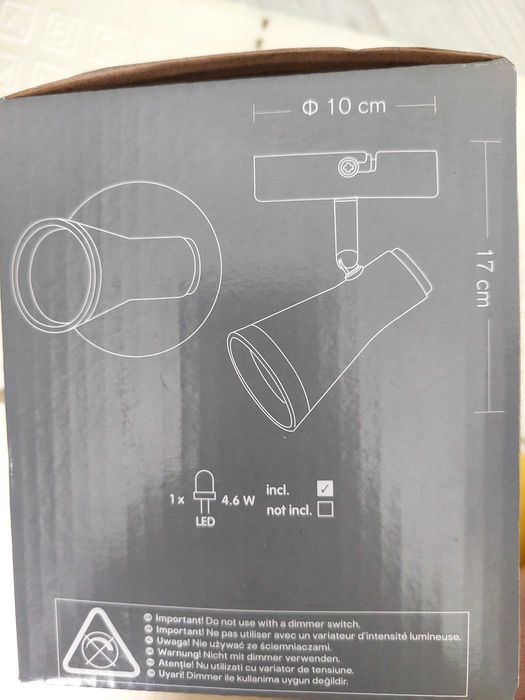 Lampa spot, zintegrowane diody led