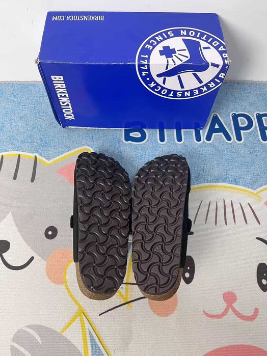 Birkenstock Black leather  slippers, size 40