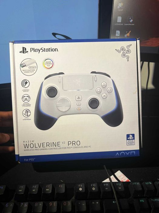 Gamepad (Controle) razer wolverine v2 pro playstation 5/pc Branco
