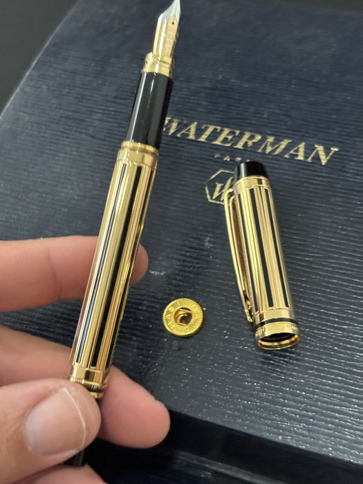 Caneta Waterman Night and Day 18k 750 gold