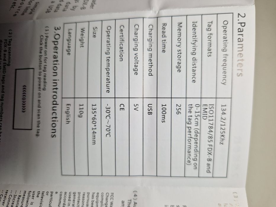 Leitor de Chip para animais