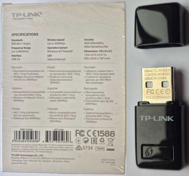 TP-LINK TL-WN823N | Karta Wi-Fi USB