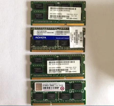 Memórias SODIMM DDR3-1066 e DDR3-133364354230366594121