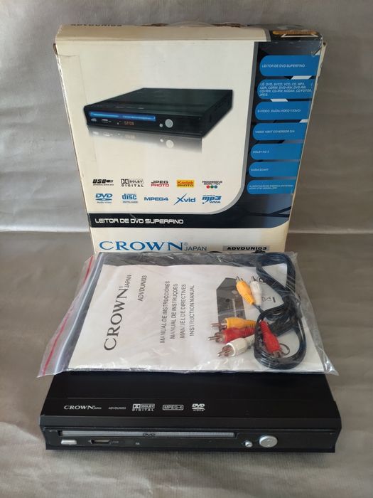 Aparelho de DVD Crown