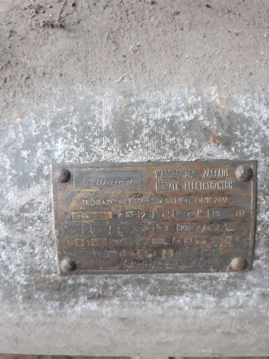 Prądnica synchroniczna trójfazowa Wamel 10 KW.