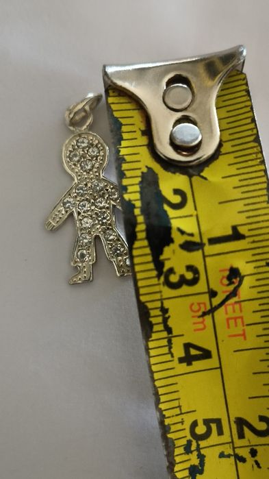 Pendente menino em prata