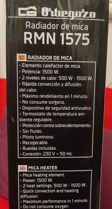 Aquecedor Radiador de Mica 1500W