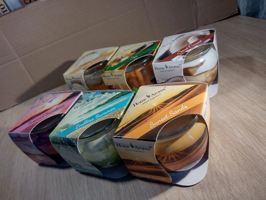 Zestaw 6 świec Home Aroma miks