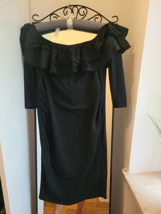 H&M mama sukienka hiszpanka  czarna ciążowa S 36